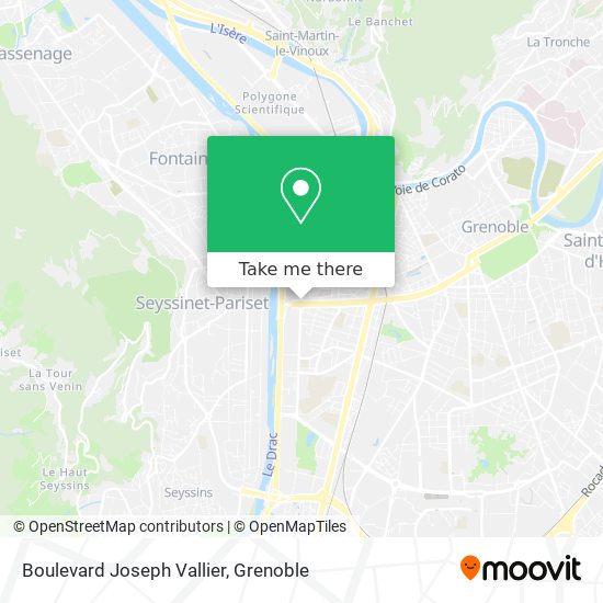 Mapa Boulevard Joseph Vallier