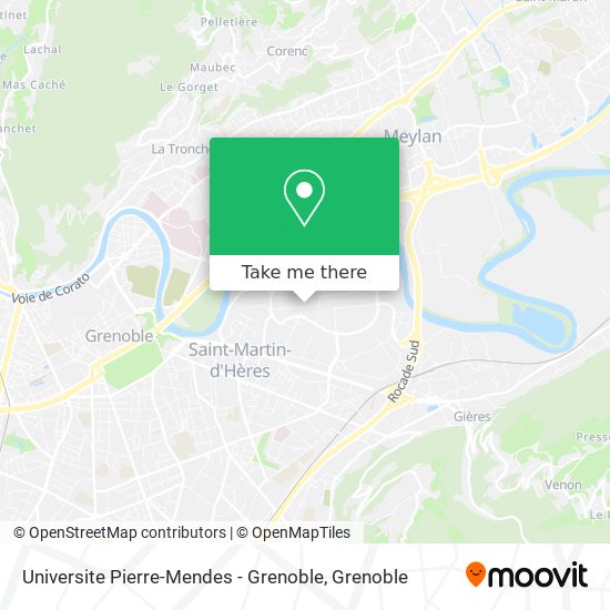 Universite Pierre-Mendes - Grenoble map