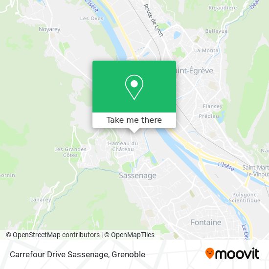 Carrefour Drive Sassenage map