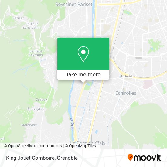 King Jouet Comboire map
