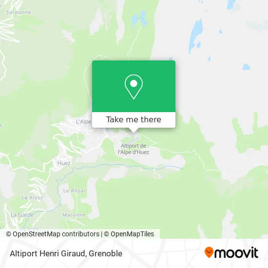 Altiport Henri Giraud map