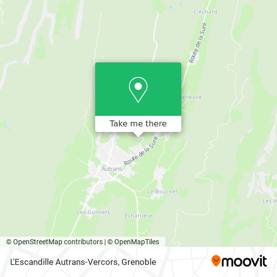 L'Escandille Autrans-Vercors map