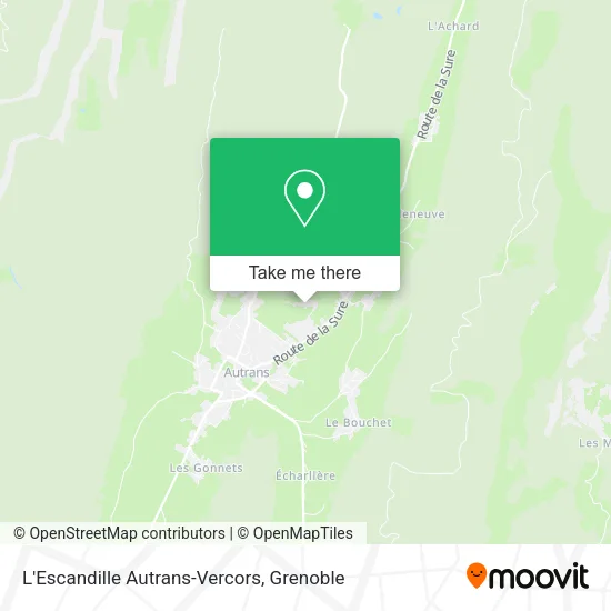L'Escandille Autrans-Vercors map