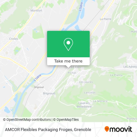 AMCOR Flexibles Packaging Froges map