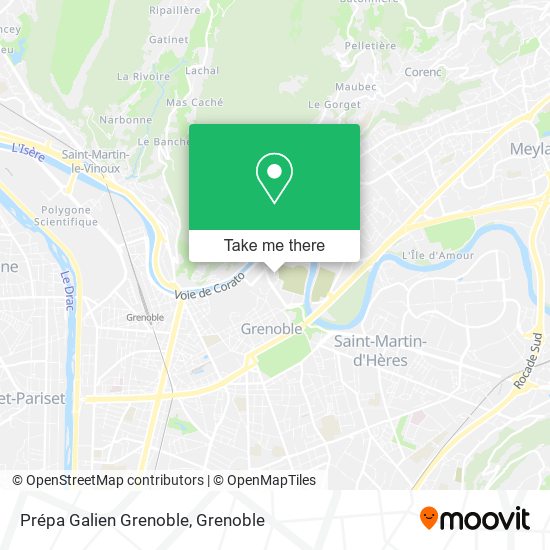 Prépa Galien Grenoble map