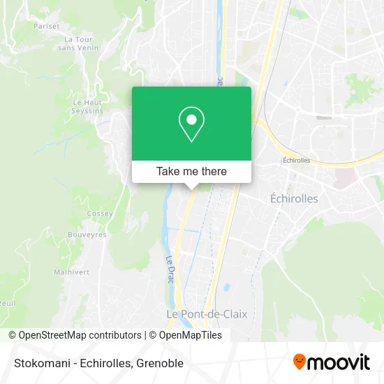 Stokomani - Echirolles map