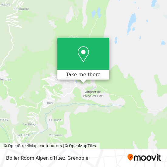 Boiler Room Alpen d'Huez map