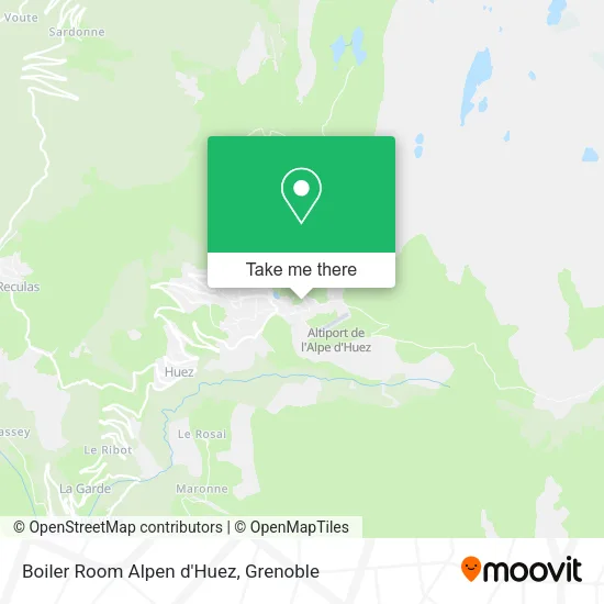 Boiler Room Alpen d'Huez map
