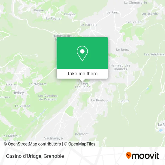 Casino d'Uriage map