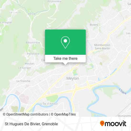 St Hugues De Bivier map