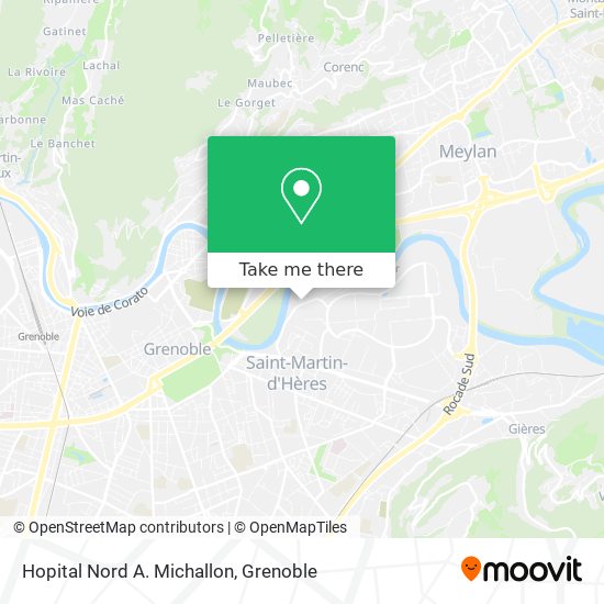 Hopital Nord A. Michallon map