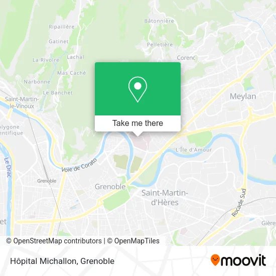 Hôpital Michallon map