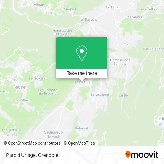 Parc d'Uriage map