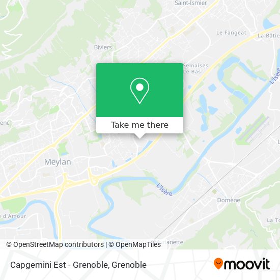 Mapa Capgemini Est - Grenoble