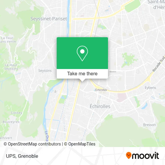 UPS map