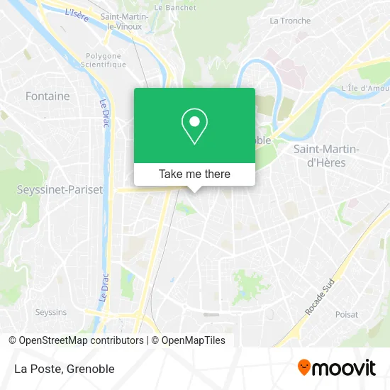 La Poste map