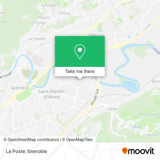 La Poste map