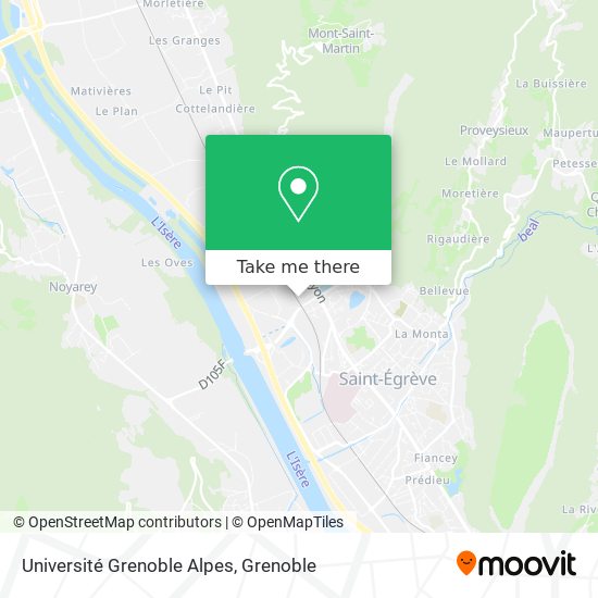 Université Grenoble Alpes map