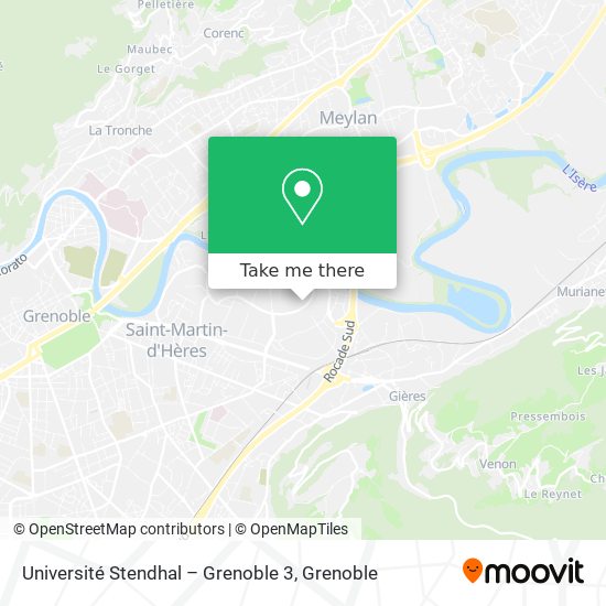 Université Stendhal – Grenoble 3 map