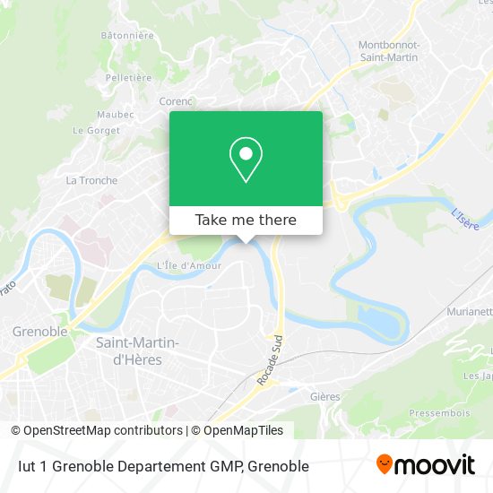 Iut 1 Grenoble Departement GMP map