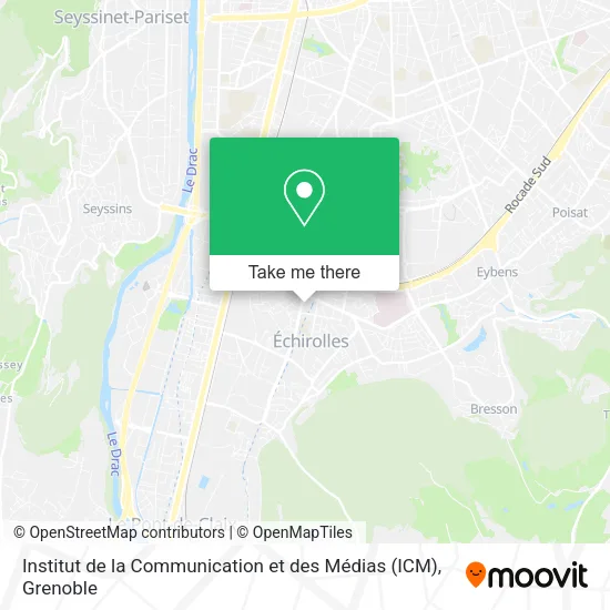 Institut de la Communication et des Médias (ICM) map