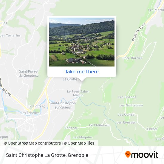 Saint Christophe La Grotte map