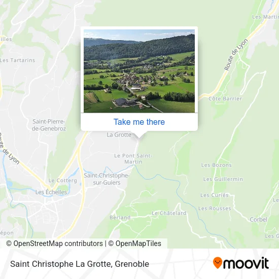 Saint Christophe La Grotte map