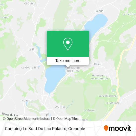 Camping Le Bord Du Lac Paladru map