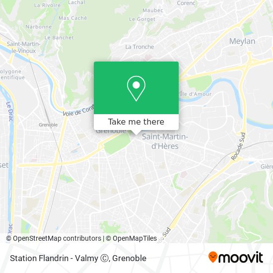 Station Flandrin - Valmy Ⓒ map