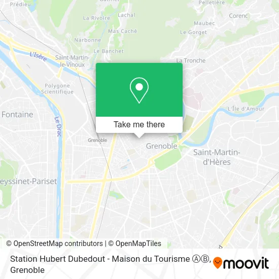 Station Hubert Dubedout - Maison du Tourisme ⒶⒷ map