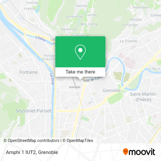 Amphi 1 IUT2 map