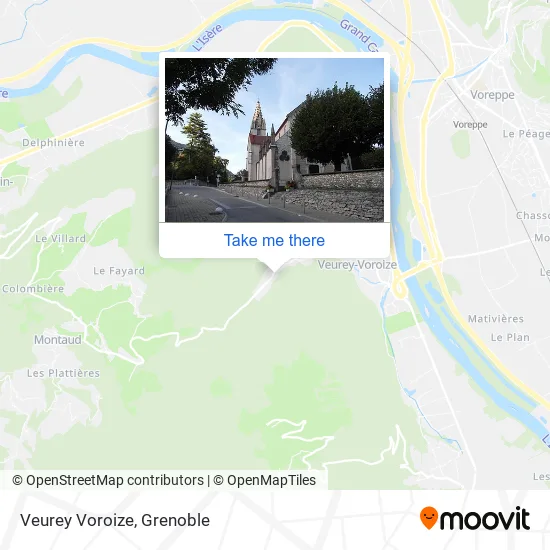 Veurey Voroize map
