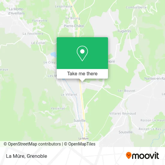 La Mûre map