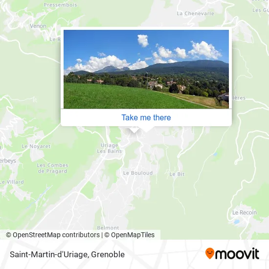 Saint-Martin-d'Uriage map