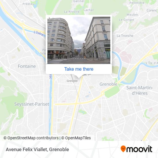 Mapa Avenue Felix Viallet