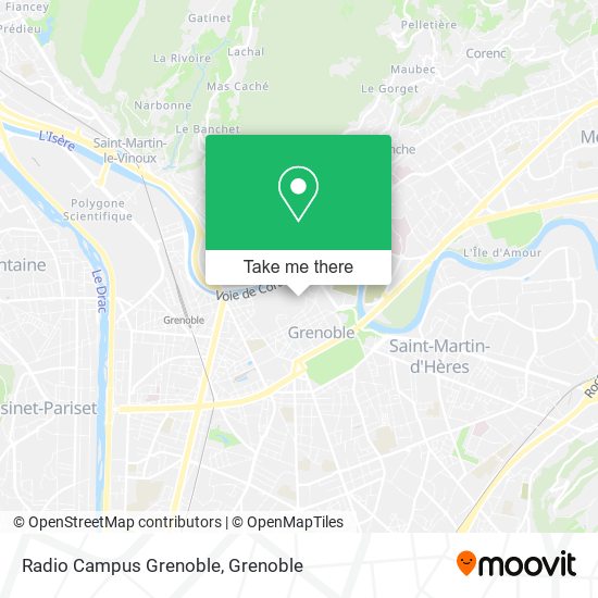 Radio Campus Grenoble map