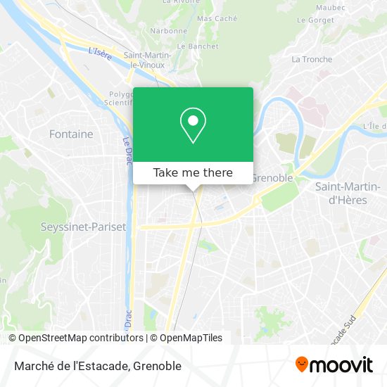 Marché de l'Estacade map