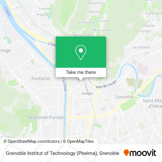 Grenoble Institut of Technology (Phelma) map