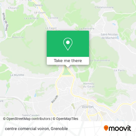 centre comercial voiron map