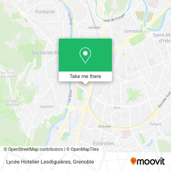 Lycée Hotelier Lesdiguières map