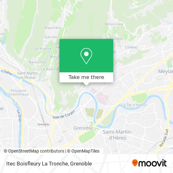 Itec Boisfleury La Tronche map