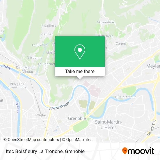 Itec Boisfleury La Tronche map