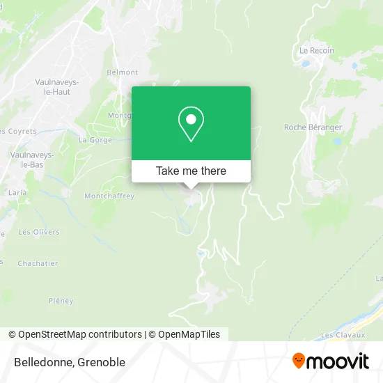 Belledonne map