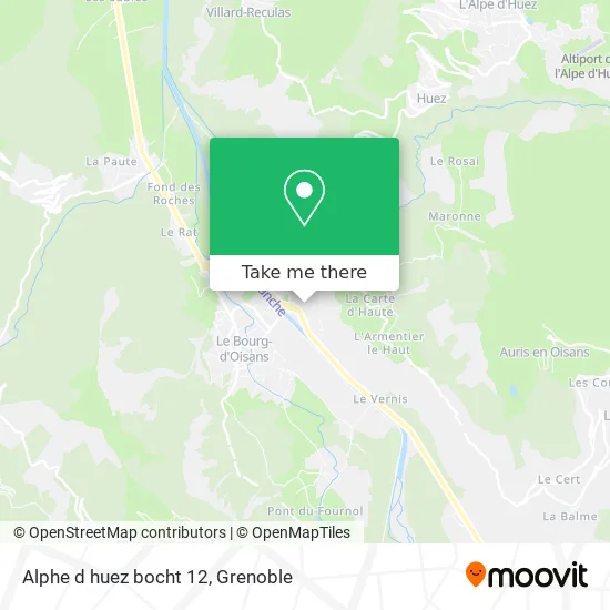 Alphe d huez bocht 12 map