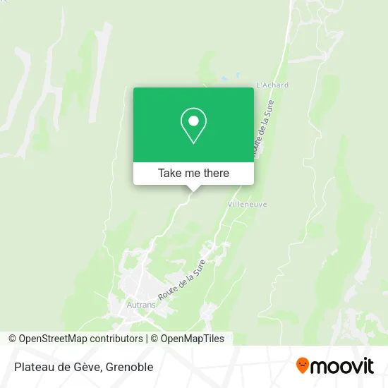Plateau de Gève map