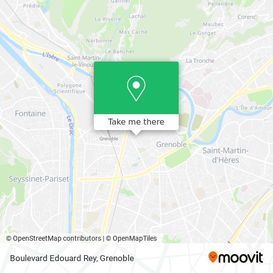 Mapa Boulevard Edouard Rey