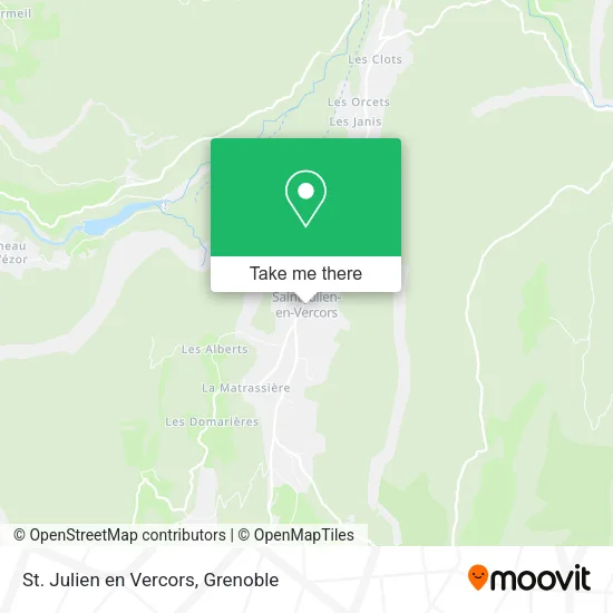 St. Julien en Vercors map