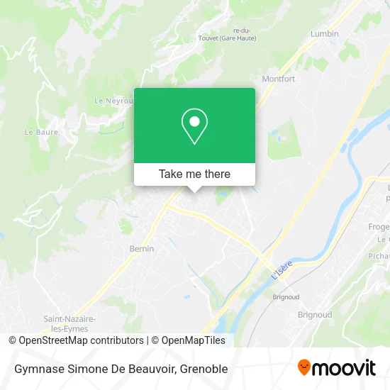 Gymnase Simone De Beauvoir map