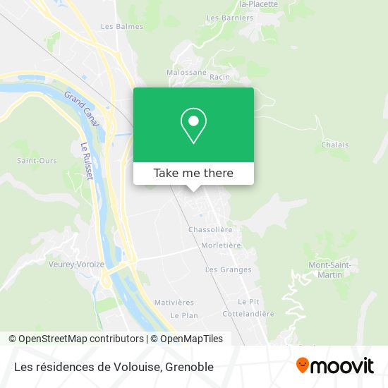 Les résidences de Volouise map