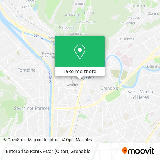 Enterprise Rent-A-Car (Citer) map